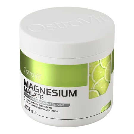 OstroVit Jabłczan Magnezu 120 g smak limonkowy