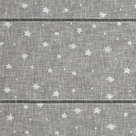 Firana gotowa z motywem świątecznym rozm.: 140 x 250 cm, kolor: biały