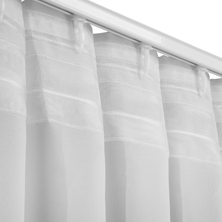FIRANA GOTOWA SIMONE NA TAŚMIE 140 X 300 CM BIAŁY