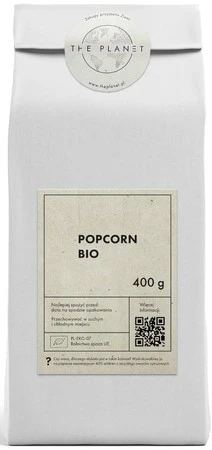 POPCORN (ZIARNO KUKURYDZY) BIO 400 g - THE PLANET