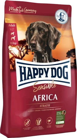 HAPPY DOG Sensible AFRICA Struś Ziemniaki 1kg