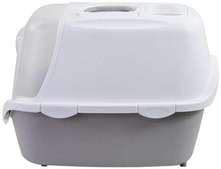 STEFANPLAST CATHY Easy Clean Kuweta z filtrem Biała-Szara