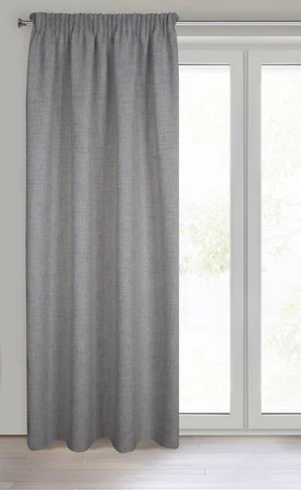 ZASŁONA GOTOWA JULA NA TAŚMIE 140 X 270 CM POPIELATY