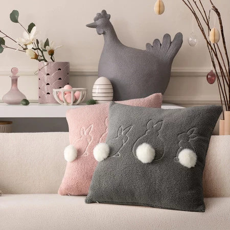 Poszewka Wiosna 53 45 x 45 cm, Pudrowy