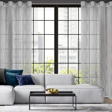 ZASŁONA GOTOWA ALENI 140 X 250 CM SREBRNY