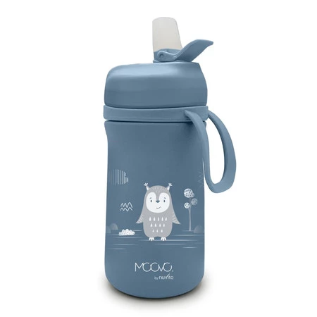 Nuvita, MOOVO, Bidon termiczny z ustnikiem Powder Blue, 350 ml