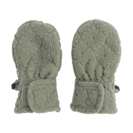 Lodger Polarowe rękawiczki niemowlęce szałwiowe Fleece Elm 0-12 m