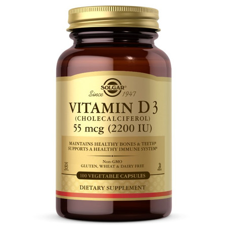 Solgar Witamina D3 2200 IU 55 mcg 100 kaps.
