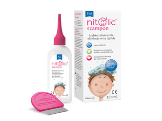 Pipi Nitolic Szampon do eliminacji wszy i gnid 180 ml