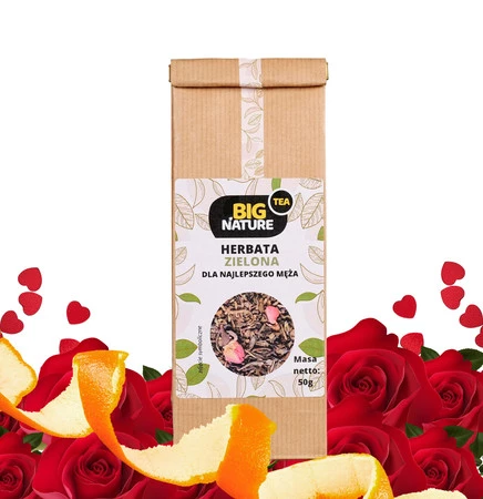 Herbata zielona DLA NAJLEPSZEGO MĘŻA 50g
