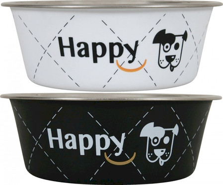 ZOLUX Miska Inox Happy Czarna 0,8 l