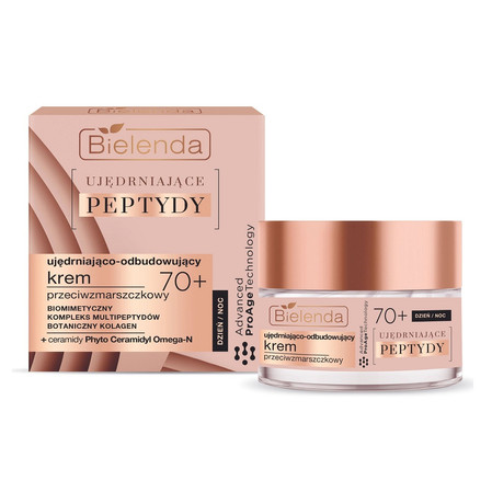 Bielenda Ujędrniające Peptydy 70+ Ujędniająco-Odbudowujący Krem przeciwzmarszczkowy na dzień i noc 50ml