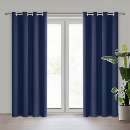 ZASŁONA GOTOWA LOGAN 135 X 250 CM GRANATOWY