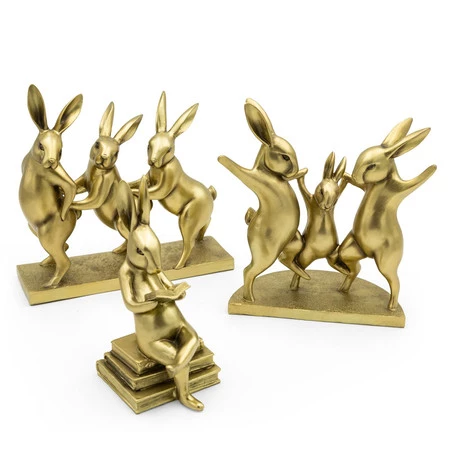 Ozdoba Wielkanocna, Figurka ceramiczna, kolor złoty, rozmiar 22 x 10 x 23 cm