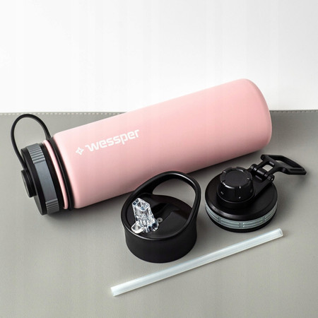 Wessper Butelka termiczna termos THERMOSTEEL różowa 500ml