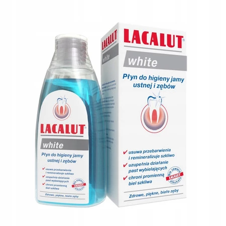 LACALUT WHITE, płyn do higieny jamy ustnej − 300 ml