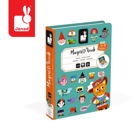 Janod Magnetyczna układanka Świat baśni Magnetibook 3-8 lat