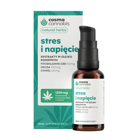 Cosma Stres i napięcie Ekstrakty w olejku konopnym 30 ml