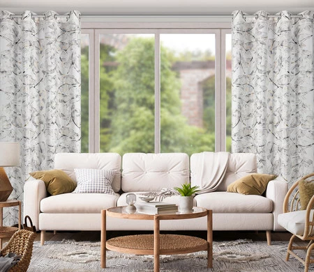 ZASŁONA GOTOWA ODETA 135 X 250 CM BIAŁY