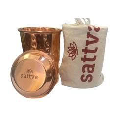 Sattva - Kubek szklanka młotkowany 350 ml
