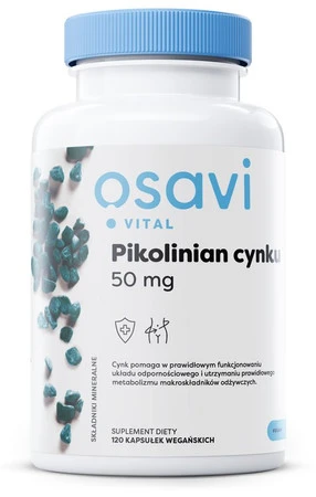 OSAVI Pikolinian cynku 50 mg 120 kaps.