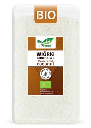 Bio Planet − Wiórki kokosowe BIO − 500 g