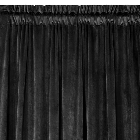 ZASŁONA GOTOWA MELANIE NA TAŚMIE 140 X 270 CM CZARNY