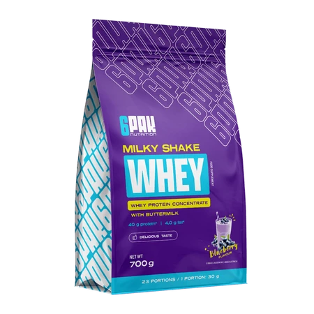 6PAK MILKY SHAKE WHEY   700g BLUEBERRY