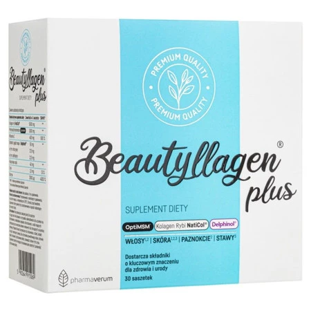Pharmaverum Beautyllagen plus kolagen cynk biotyna 30 saszetek