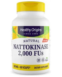 HEALTHY ORIGINS Natural Nattokinase 2000FUs - Nattokinaza 100 mg 60 kaps.