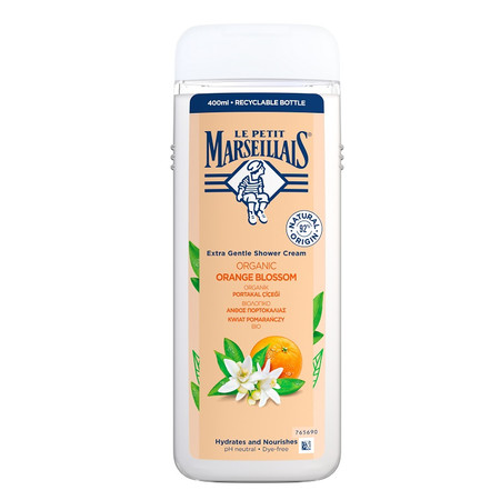 Le Petit Marseillais – Kwiat Pomarańczy, Kremowy żel pod prysznic bio – 400 ml