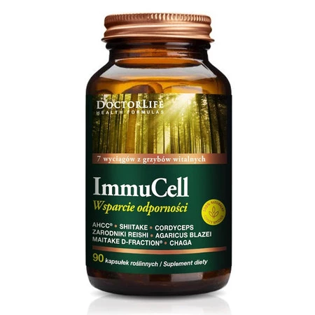 Doctor Life ImmuCell Defense ekstrakty z grzybów witalnych suplement diety 90 kaps.