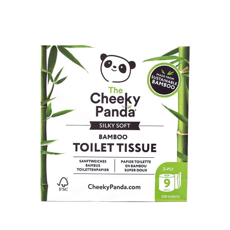 Cheeky Panda, Papier toaletowy trzywarstwowy, 9 rolek