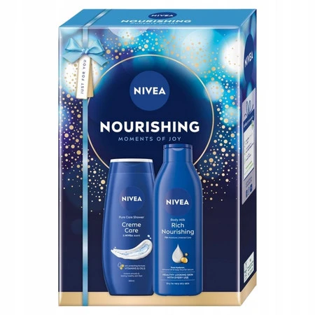 Nourishing zestaw pielęgnujący żel pod prysznic 250ml + odżywcze mleczko do ciała 250ml