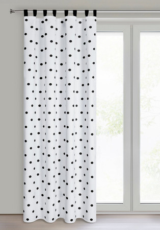 ZASŁONA GOTOWA BUSA NA SZELKACH 140 X 270 CM BIAŁY
