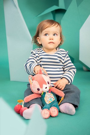 Lilliputiens Przytulanka aktywizująca wielofunkcyjna Kotka Jeanne 9 m+