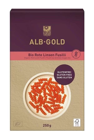 ALB-GOLD MAKARON (Z SOCZEWICY CZERWONEJ) ŚWIDERKI BEZGLUTENOWY BIO 250 g