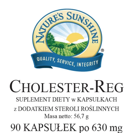 Nature's Sunshine Cholester-Reg na zbyt wysoki cholesterol 90 kaps.