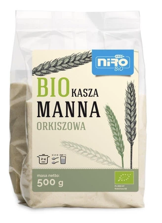 KASZA MANNA ORKISZOWA BIO 500 g - NIRO