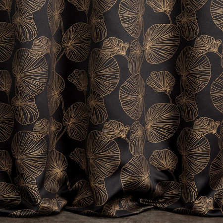 ZASŁONA GOTOWA MARIGOLD 140 X 250 CM CZARNY