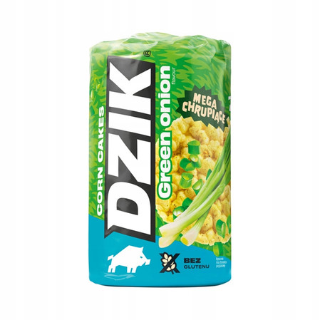 WK DZIK Corn Cakes Wafle Kukurydziane Zielona Cebulka 120 g