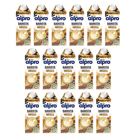 Zestaw 16x Alpro Napój Migdałowy Barista 750ml