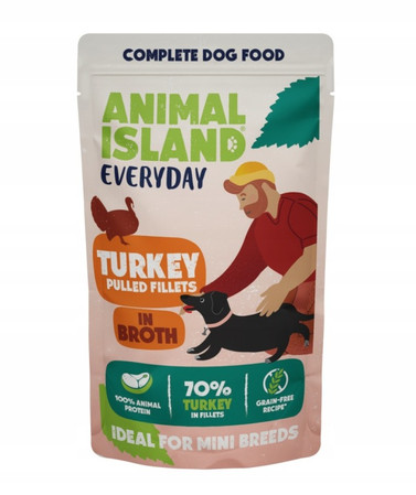 Animal Island Everyday Indyk wołowina - Karma Mokra dla Psa - 8x150g