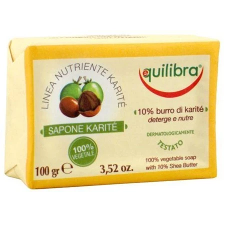 Equilibra, Mydło z masłem shea, 100 g 