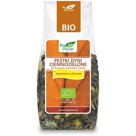 BIO PLANET Pestki dyni ciemnozielone u.w EBIO 150g