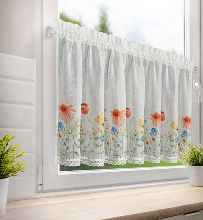 Firana gotowa Nati na Taśmie 150 x 60 cm, Biały