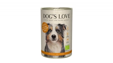 DOG'S LOVE BIO PUTE - ekologiczny indyk z amarantusem, dynią i pietruszką (400g)