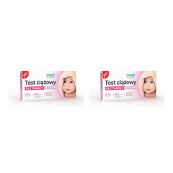 Zestaw: 2x Medi Pharm Test ciążowy płytkowy 1szt.