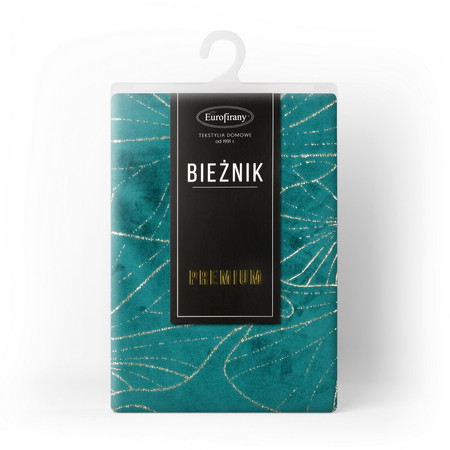 OBRUS BLINK 18 35 X 220 CM CIEMNOTURKUSOWY
