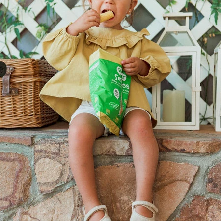 Smileat, BIO Smilitos, Chrupki kukurydziane o smaku jabłka i banana 8m+, 25g